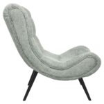 ΠΟΛΥΘΡΟΝΑ BRYM HM9605.05 ΦΥΣΤΙΚΙ ΜΠΟΥΚΛΕ ΥΦΑΣΜΑ-ΜΑΥΡΑ ΞΥΛΙΝΑ ΠΟΔΙΑ 97x80x100Υ εκ. - Image 3