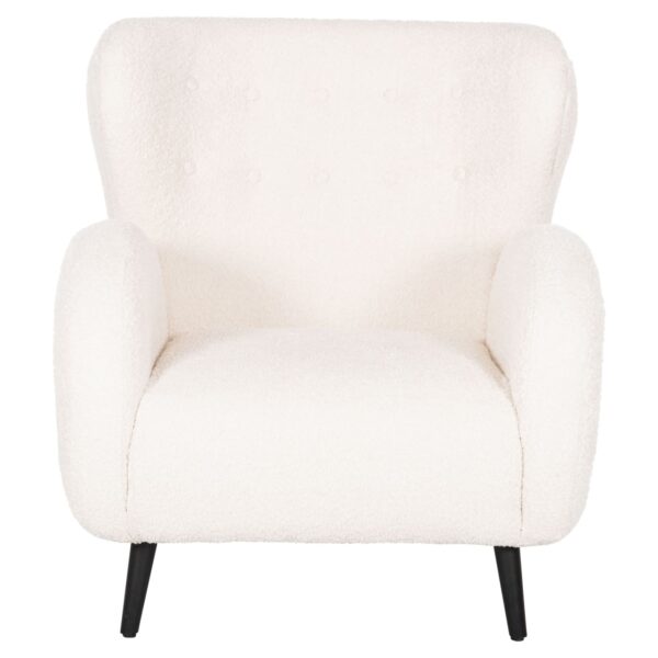 ΠΟΛΥΘΡΟΝΑ ΜΠΕΡΖΕΡΑ KRYLY HM9593.06 ΕΚΡΟΥ ΜΠΟΥΚΛΕ-ΜΑΥΡΑ ΞΥΛΙΝΑ ΠΟΔΙΑ 83x87x89Υεκ - Image 3