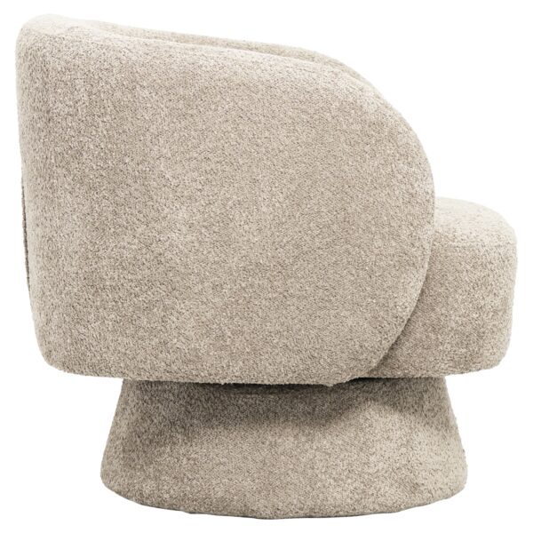 ΠΟΛΥΘΡΟΝΑ ΠΕΡΙΣΤΡΕΦΟΜΕΝΗ KARLEN HM9592.03 ΜΠΕΖ ΜΠΟΥΚΛΕ ΥΦΑΣΜΑ 78x81x77Υεκ. - Image 3