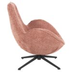 ΠΟΛΥΘΡΟΝΑ ΠΕΡΙΣΤΡΕΦΟΜΕΝΗ BRYNN HM9594.02 ΡΟΖ ΜΠΟΥΚΛΕ-ΜΑΥΡΗ ΜΕΤΑΛ. ΒΑΣΗ 88x76x88Υεκ - Image 4