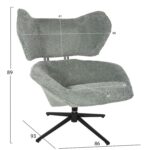 ΠΟΛΥΘΡΟΝΑ ΠΕΡΙΣΤΡΕΦΟΜΕΝΗ BRYLL HM9597.05 ΦΥΣΤΙΚΙ ΜΠΟΥΚΛΕ-ΜΑΥΡΗ ΒΑΣΗ 86x90x97Υεκ. - Image 2