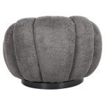 ΠΟΛΥΘΡΟΝΑ ΠΕΡΙΣΤΡΕΦΟΜΕΝΗ GRYMM HM9601.01 ΓΚΡΙ ΜΠΟΥΚΛΕ-ΜΑΥΡΗ ΜΕΤΑΛΛΙΚΗ ΒΑΣΗ 95x92x68Υεκ. - Image 6