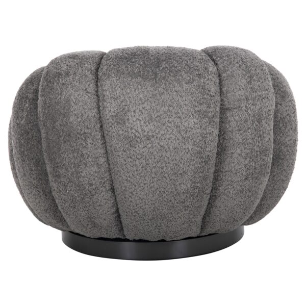 ΠΟΛΥΘΡΟΝΑ ΠΕΡΙΣΤΡΕΦΟΜΕΝΗ GRYMM HM9601.01 ΓΚΡΙ ΜΠΟΥΚΛΕ-ΜΑΥΡΗ ΜΕΤΑΛΛΙΚΗ ΒΑΣΗ 95x92x68Υεκ. - Image 6