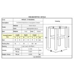 ΤΑΒΕΡΝΑΣ Σκαμπό Βοηθητικό, Οξιά Εμποτισμός Φυσικό, Κάθισμα Ψάθα 35x35x50cm - Image 3