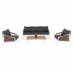 ΣΑΛΟΝΙ ΕΞΩΤ.ΧΩΡΟΥ 4ΤΜΧ MAERLY HM6056.01 ΑΛΟΥΜΙΝΙΟ ΛΕΥΚΟ-ΣΥΝΘ.ΣΧΟΙΝΙ-ΑΝΘΡΑΚΙ ΜΑΞΙΛΑΡΙΑ - Image 5