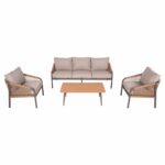 ΣΑΛΟΝΙ ΕΞΩΤ.ΧΩΡΟΥ 4ΤΜΧ MAERLY HM6056.04 ΑΛΟΥΜΙΝΙΟ ΣΑΜΠΑΝΙ-ΣΥΝΘ.ΣΧΟΙΝΙ-ΜΠΕΖ ΜΑΞΙΛΑΡΙΑ - Image 5