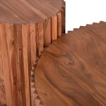 ΣΕΤ 2ΤΜΧ ΤΡΑΠΕΖΙΑ ΣΑΛΟΝΙΟΥ ΣΤΡΟΓΓΥΛΑ SEDGE HM11944 ΜΑΣΙΦ ΑΚΑΚΙΑ Φ90 & Φ40εκ. - Image 6