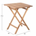 ΣΕΤ 3ΤΜΧ ΕΞΩΤ.ΧΩΡΟΥ ΠΤΥΣΣΟΜΕΝΟ KENDYR HM9907 ΜΑΣΙΦ TEAK ΞΥΛΟ-ΦΥΣΙΚΟ 46x50x88,5Υ - Image 3