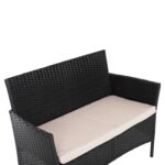ΣΕΤ ΣΑΛΟΝΙ 4ΤΜΧ STASIA HM6089.01 ΣΥΝΘ.RATTAN ΜΑΥΡΟ-ΚΑΠΟΥΤΣΙΝΟ ΜΑΞΙΛΑΡΙΑ - Image 5