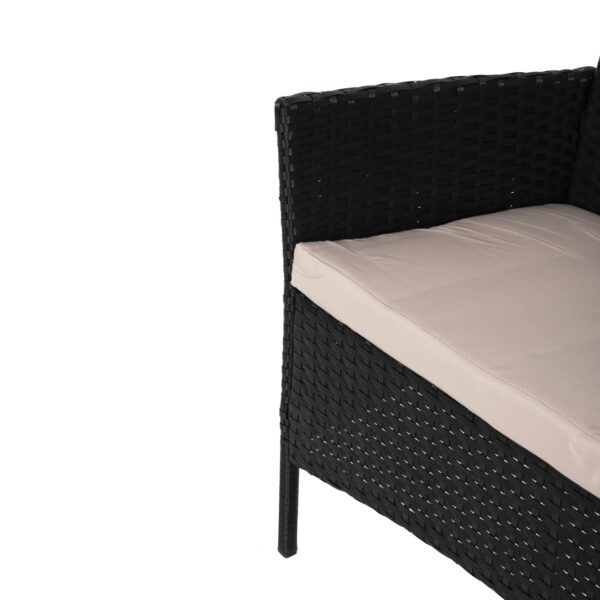 ΣΕΤ ΣΑΛΟΝΙ 4ΤΜΧ STASIA HM6089.01 ΣΥΝΘ.RATTAN ΜΑΥΡΟ-ΚΑΠΟΥΤΣΙΝΟ ΜΑΞΙΛΑΡΙΑ - Image 6