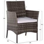 ΣΕΤ ΣΑΛΟΝΙ 4ΤΜΧ STASIA HM6089.02 ΣΥΝΘ.RATTAN ΓΚΡΙ-ΜΠΕΖ ΜΑΞΙΛΑΡΙΑ - Image 2