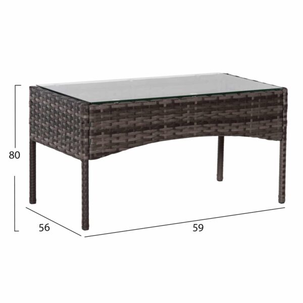 ΣΕΤ ΣΑΛΟΝΙ 4ΤΜΧ STASIA HM6089.02 ΣΥΝΘ.RATTAN ΓΚΡΙ-ΜΠΕΖ ΜΑΞΙΛΑΡΙΑ - Image 4