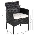 ΣΕΤ ΣΑΛΟΝΙ 4ΤΜΧ STASIA HM6089.04 ΣΥΝΘ.RATTAN ΜΑΥΡΟ-ΜΠΕΖ ΜΑΞΙΛΑΡΙΑ - Image 2