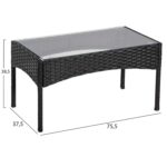 ΣΕΤ ΣΑΛΟΝΙ 4ΤΜΧ STASIA HM6089.04 ΣΥΝΘ.RATTAN ΜΑΥΡΟ-ΜΠΕΖ ΜΑΞΙΛΑΡΙΑ - Image 4