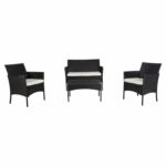 ΣΕΤ ΣΑΛΟΝΙ 4ΤΜΧ STASIA HM6089.04 ΣΥΝΘ.RATTAN ΜΑΥΡΟ-ΜΠΕΖ ΜΑΞΙΛΑΡΙΑ - Image 6