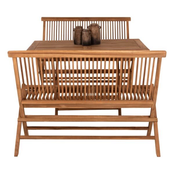 ΣΕΤ ΤΡΑΠΕΖΑΡΙΑΣ ΕΞΩΤ. ΧΩΡΟΥ 3ΤΜΧ KENDALL HM11952 ΜΑΣΙΦ ΞΥΛΟ TEAK ΦΥΣΙΚΟ - Image 6