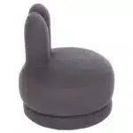 ΣΚΑΜΠΟ ΜΕ ΠΛΑΤΗ ΠΕΡΙΣΤΡΕΦΟΜΕΝΟ FRIVO HM9774.01 ΓΚΡΙ TEDDY ΥΦΑΣΜΑ 51x51x61Υεκ - Image 4