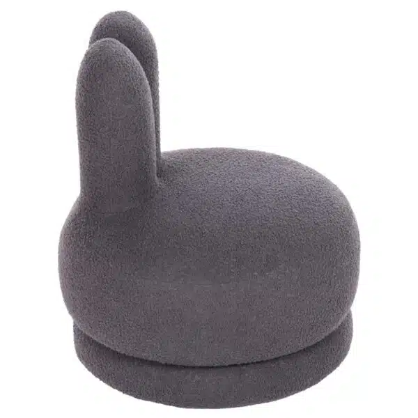 ΣΚΑΜΠΟ ΜΕ ΠΛΑΤΗ ΠΕΡΙΣΤΡΕΦΟΜΕΝΟ FRIVO HM9774.01 ΓΚΡΙ TEDDY ΥΦΑΣΜΑ 51x51x61Υεκ - Image 4