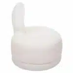 ΣΚΑΜΠΟ ΜΕ ΠΛΑΤΗ ΠΕΡΙΣΤΡΕΦΟΜΕΝΟ KRIVIO HM9775.05 ΛΕΥΚΟ TEDDY ΥΦΑΣΜΑ 52x53x60Yεκ. - Image 4