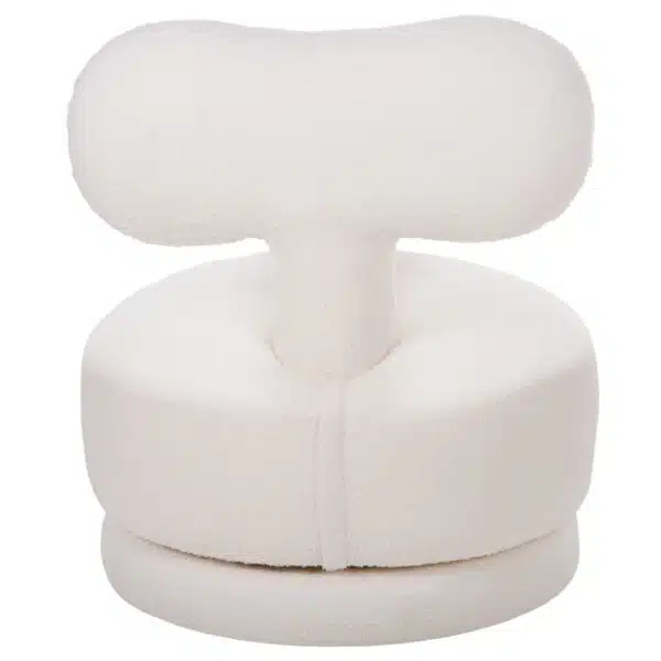 ΣΚΑΜΠΟ ΜΕ ΠΛΑΤΗ ΠΕΡΙΣΤΡΕΦΟΜΕΝΟ KRIVIO HM9775.05 ΛΕΥΚΟ TEDDY ΥΦΑΣΜΑ 52x53x60Yεκ. - Image 6