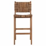 ΣΚΑΜΠΟ ΜΠΑΡ WALTER HM9841 ΞΥΛO TEAK ΣΕ ΦΥΣΙΚΟ-ΨΑΘΑ 46x55x105Υ εκ. - Image 3