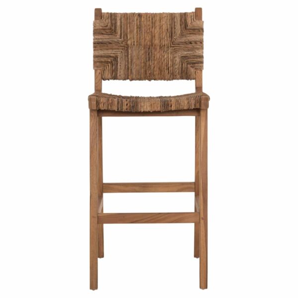 ΣΚΑΜΠΟ ΜΠΑΡ WALTER HM9841 ΞΥΛO TEAK ΣΕ ΦΥΣΙΚΟ-ΨΑΘΑ 46x55x105Υ εκ. - Image 3