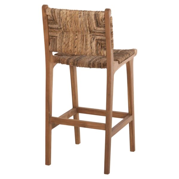 ΣΚΑΜΠΟ ΜΠΑΡ WALTER HM9841 ΞΥΛO TEAK ΣΕ ΦΥΣΙΚΟ-ΨΑΘΑ 46x55x105Υ εκ. - Image 5