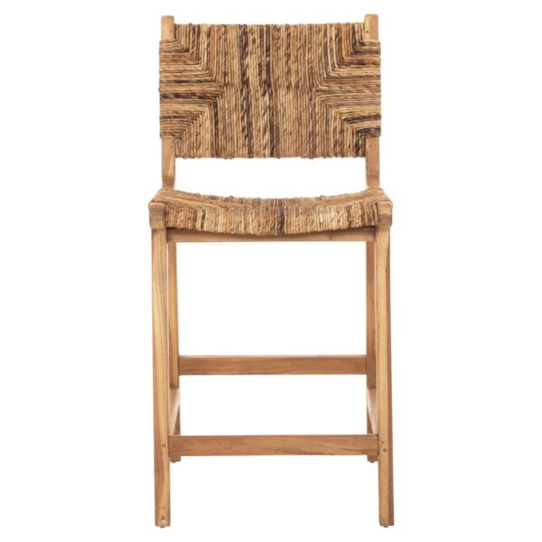 ΣΚΑΜΠΟ ΜΠΑΡ WALTER HM9842 ΞΥΛO TEAK ΣΕ ΦΥΣΙΚΟ-ΨΑΘΑ 46x55x96Υεκ. - Image 3
