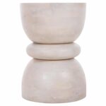 ΣΚΑΜΠΟ ΣΤΡΟΓΓΥΛΟ COIL HM9703 ΜΑΣΙΦ MANGO ΣΕ ΛΕΥΚΟ ΧΡΩΜΑ Φ35x51Υ εκ. - Image 3