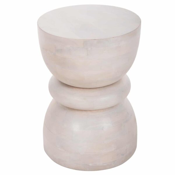 ΣΚΑΜΠΟ ΣΤΡΟΓΓΥΛΟ COIL HM9703 ΜΑΣΙΦ MANGO ΣΕ ΛΕΥΚΟ ΧΡΩΜΑ Φ35x51Υ εκ. - Image 4