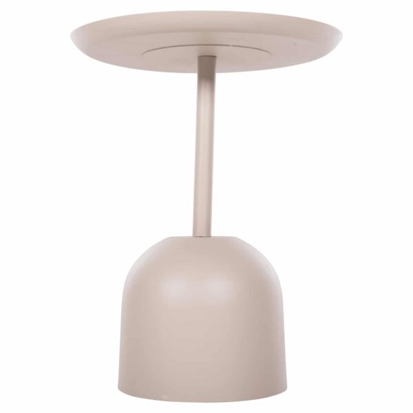 ΤΡΑΠΕΖΙ ΒΟΗΘΗΤΙΚΟ ΣΤΡΟΓΓΥΛΟ DELBEL HM4265.10 ΜΕΤΑΛΛΟ ΣΕ ΕΚΡΟΥ Φ45,5x58,5 εκ. - Image 4