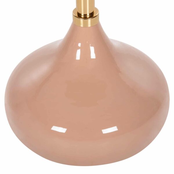 ΤΡΑΠΕΖΙ ΒΟΗΘΗΤΙΚΟ ΣΤΡΟΓΓΥΛΟ UTRI HM4384.10 ΜΕΤΑΛΛΟ ΣΕ ΣΟΜΟΝ-ΜΠΕΖ Φ35,5x44,5Υ εκ. - Image 6