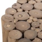 ΤΡΑΠΕΖΙ ΒΟΗΘΗΤΙΚΟ ΣΤΡΟΓΓΥΛΟ COOTER HM9866 ΚΛΑΔΙΑ ΞΥΛΟΥ ΤΕΑΚ ΦΥΣΙΚΟ Φ29,5x40,5Υεκ - Image 6