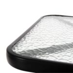 ΤΡΑΠΕΖΙ ΕΞΩΤ.ΧΩΡΟΥ FIGO HM5035.03 ΜΕΤΑΛΛΟ ΜΑΥΡΟ- ΓΥΑΛΙΝΗ ΕΠΙΦΑΝΕΙΑ 60Χ60Χ70Υεκ - Image 5