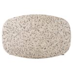 ΤΡΑΠΕΖΙ ΟΒΑΛ RODDEN HM11903.03 ΜΕ WERZALIT TERRAZZO-ΜΑΥΡΗ ΧΙΑΣΤΙ ΒΑΣΗ 146x94x75Υεκ - Image 6