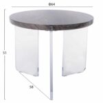 ΤΡΑΠΕΖΙ ΣΑΛΟΝΙΟΥ ACRYCON HM9780.01 MDF ME ΥΔΑΤΟΑΠΩΘΗΤΙΚΗ ΕΠΙΣΤΡΩΣΗ-ΑΚΡΥΛΙΚΑ ΠΟΔΙΑ Φ64x51Yεκ. - Image 2