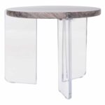 ΤΡΑΠΕΖΙ ΣΑΛΟΝΙΟΥ ACRYCON HM9780.01 MDF ME ΥΔΑΤΟΑΠΩΘΗΤΙΚΗ ΕΠΙΣΤΡΩΣΗ-ΑΚΡΥΛΙΚΑ ΠΟΔΙΑ Φ64x51Yεκ. - Image 4