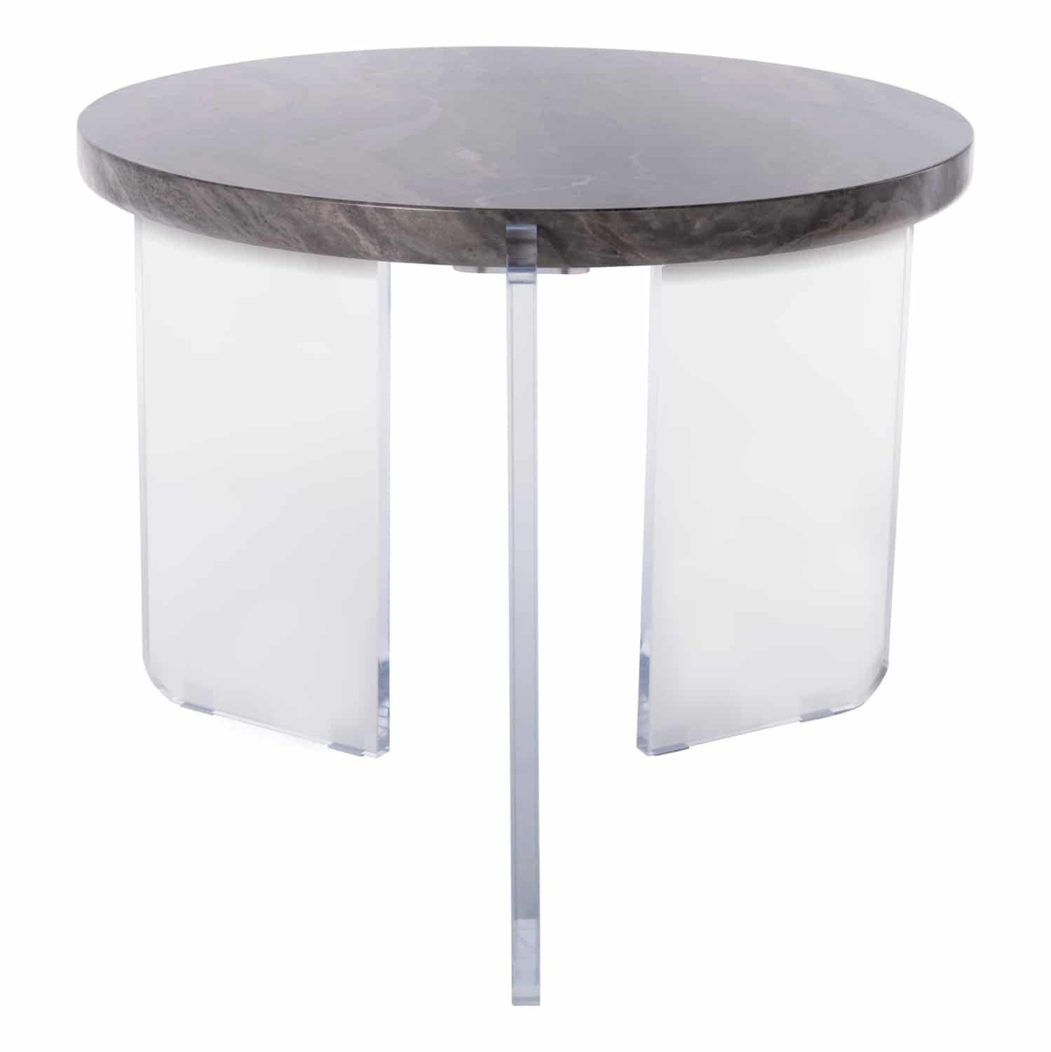 HM9780.01 ΤΡΑΠΕΖΙ ΣΑΛΟΝΙΟΥ ACRYCON HM9780.01 MDF ME ΥΔΑΤΟΑΠΩΘΗΤΙΚΗ ΕΠΙΣΤΡΩΣΗ-ΑΚΡΥΛΙΚΑ ΠΟΔΙΑ Φ64x51Yεκ. - Image 1
