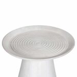 ΤΡΑΠΕΖΙ ΣΑΛΟΝΙΟΥ ΣΤΡΟΓΓΥΛΟ ROSS HM9709 ΜΑΣΙΦ ΞΥΛΟ MANGO-ΛΕΥΚΟ Φ60x45Υεκ. - Image 3