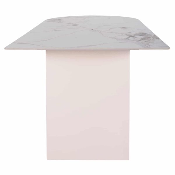 ΤΡΑΠΕΖΙ ΤΡΑΠΕΖΑΡΙΑΣ CERAMUS HM9772.01 12mmΚΕΡΑΜΙΚΟ TOP ΛΕΥΚΟ ΜΑΡΜΑΡΟ-MDF ΛΕΥΚΟ 180x90x76Υεκ. - Image 6