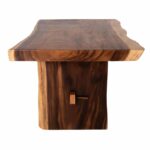 ΤΡΑΠΕΖΙ ΤΡΑΠΕΖΑΡΙΑΣ ULYSES HM9898 ΜΑΣΙΦ ΞΥΛΟ SUAR ΣΕ ΦΥΣΙΚΟ-ΠΑΧΟΣ 9εκ 220x100x78Υεκ - Image 4