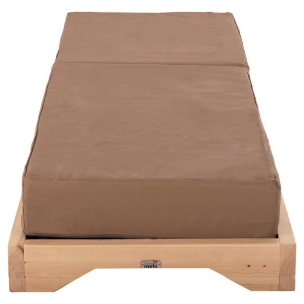 ΞΑΠΛΩΣΤΡΑ IKARIA ΜΕ ΠΟΔΙ HM10623.04 ΠΕΥΚΟ ΣΕ ΦΥΣΙΚΟ-ΜΟΚΑ TEXTILEΝΕ-ΜΑΞΙΛΑΡΙ 20εκ. - Image 6