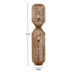 ΦΩΤΙΣΤΙΚΟ ΔΑΠΕΔΟΥ HM4357 ΜΕΤΑΛΛΟ-PAPER ROPE ΣΕ ΚΑΦΕ-2 ΛΑΜΠΕΣ Φ30x134Υεκ. - Image 2