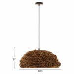 ΦΩΤΙΣΤΙΚΟ ΟΡΟΦΗΣ ΚΡΕΜΑΣΤΟ HM4353 ΥΔΡΟΥΑΚΙΝΘΟΣ ΣΕ ΦΥΣΙΚΟ-Φ62x30-120Υεκ. - Image 2