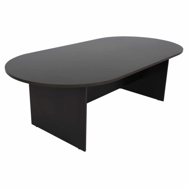 ΓΡΑΦΕΙΟ ΣΥΝΕΔΡΙΑΣΕΩΝ ΟΒΑΛ SIENNA HM2134.02 ΜΕΛΑΜΙΝΗ ΣΕ WENGE 240x120x75Υεκ. - Image 4