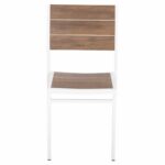 ΚΑΡΕΚΛΑ ΑΛΟΥΜΙΝΙΟΥ SAGA HM6063.01 ΛΕΥΚΗ ΜΕ POLYWOOD 46x52x86Υεκ. - Image 3