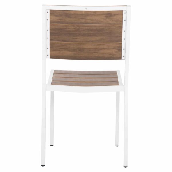 ΚΑΡΕΚΛΑ ΑΛΟΥΜΙΝΙΟΥ SAGA HM6063.01 ΛΕΥΚΗ ΜΕ POLYWOOD 46x52x86Υεκ. - Image 6