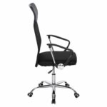 ΚΑΡΕΚΛΑ ΓΡΑΦΕΙΟΥ CABLE HM1000.31 ΜΑΥΡO MESH-ΠΟΔΙ ΧΡΩΜΙΟΥ 61x56x107-117Υεκ. - Image 4