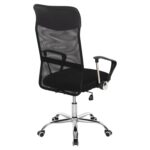 ΚΑΡΕΚΛΑ ΓΡΑΦΕΙΟΥ CABLE HM1000.31 ΜΑΥΡO MESH-ΠΟΔΙ ΧΡΩΜΙΟΥ 61x56x107-117Υεκ. - Image 5