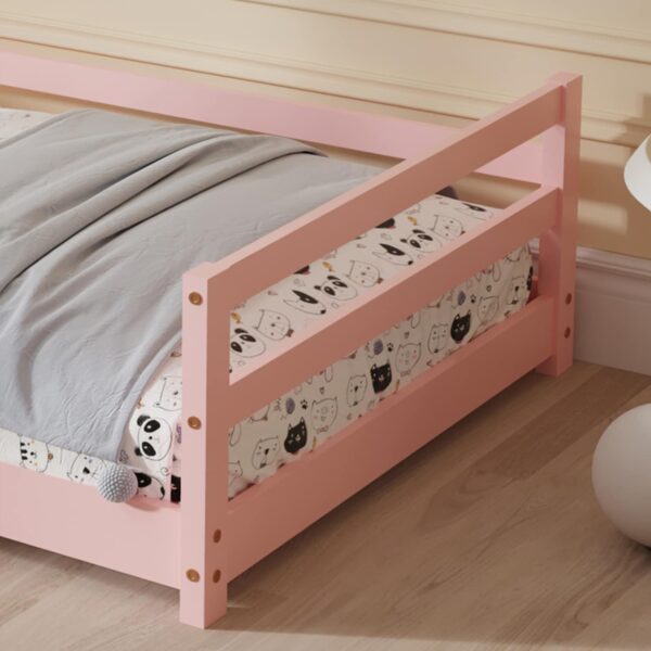 ΚΡΕΒΑΤΙ ΠΑΙΔΙΚΟ HOUSER HM676.06 τ.MONTESSORI ΞΥΛΟ ΠΕΥΚΟ ΡΟΖ- 190x90εκ - Image 6